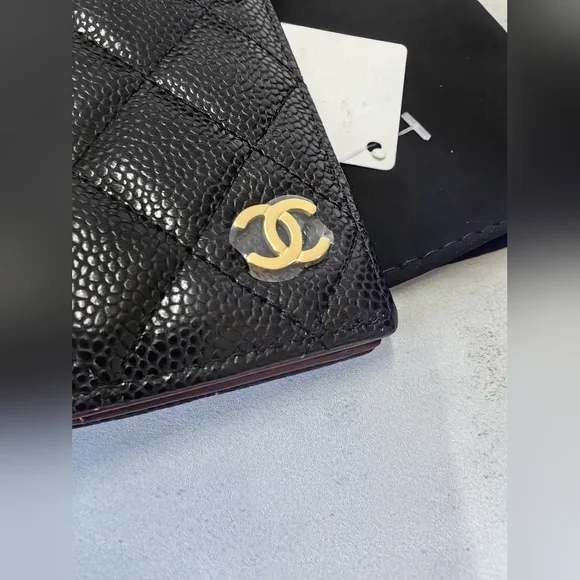 CHANEL Black Quilted Credit Card Holder - Picture 9 of 9